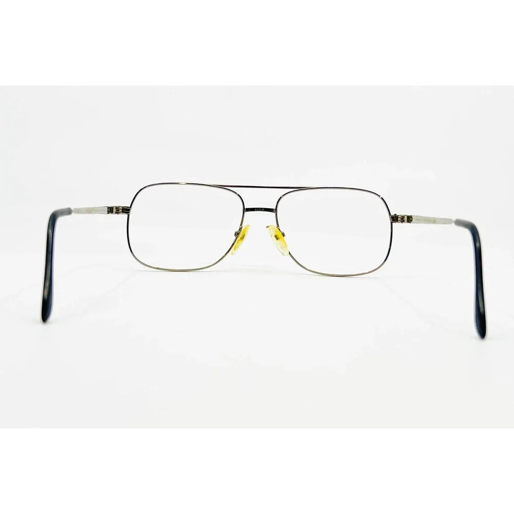 Charmant Eyeglasses Mens Silver Titanium Aviator Double Bridge CH8105 60-18-145